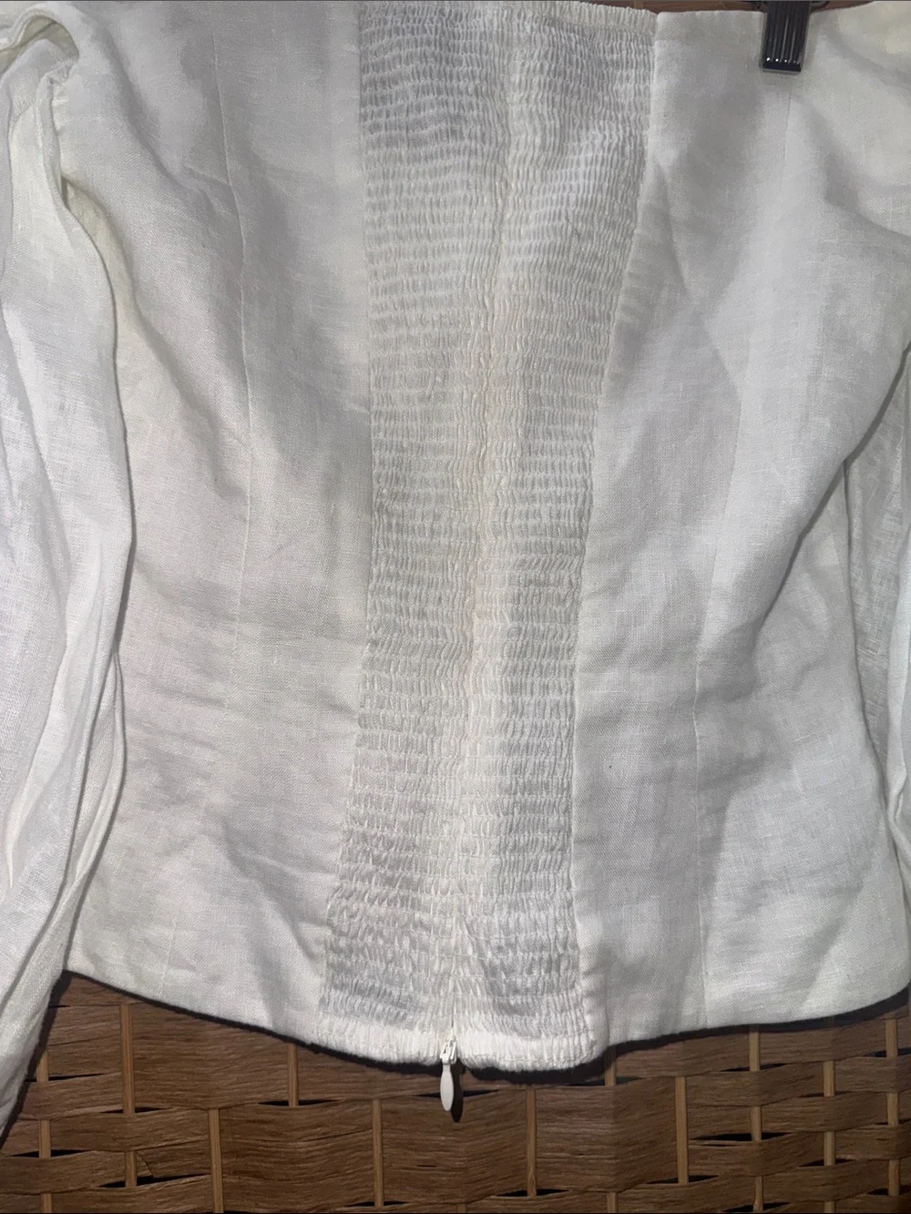 Zimmermann Linen off shoulder blouse